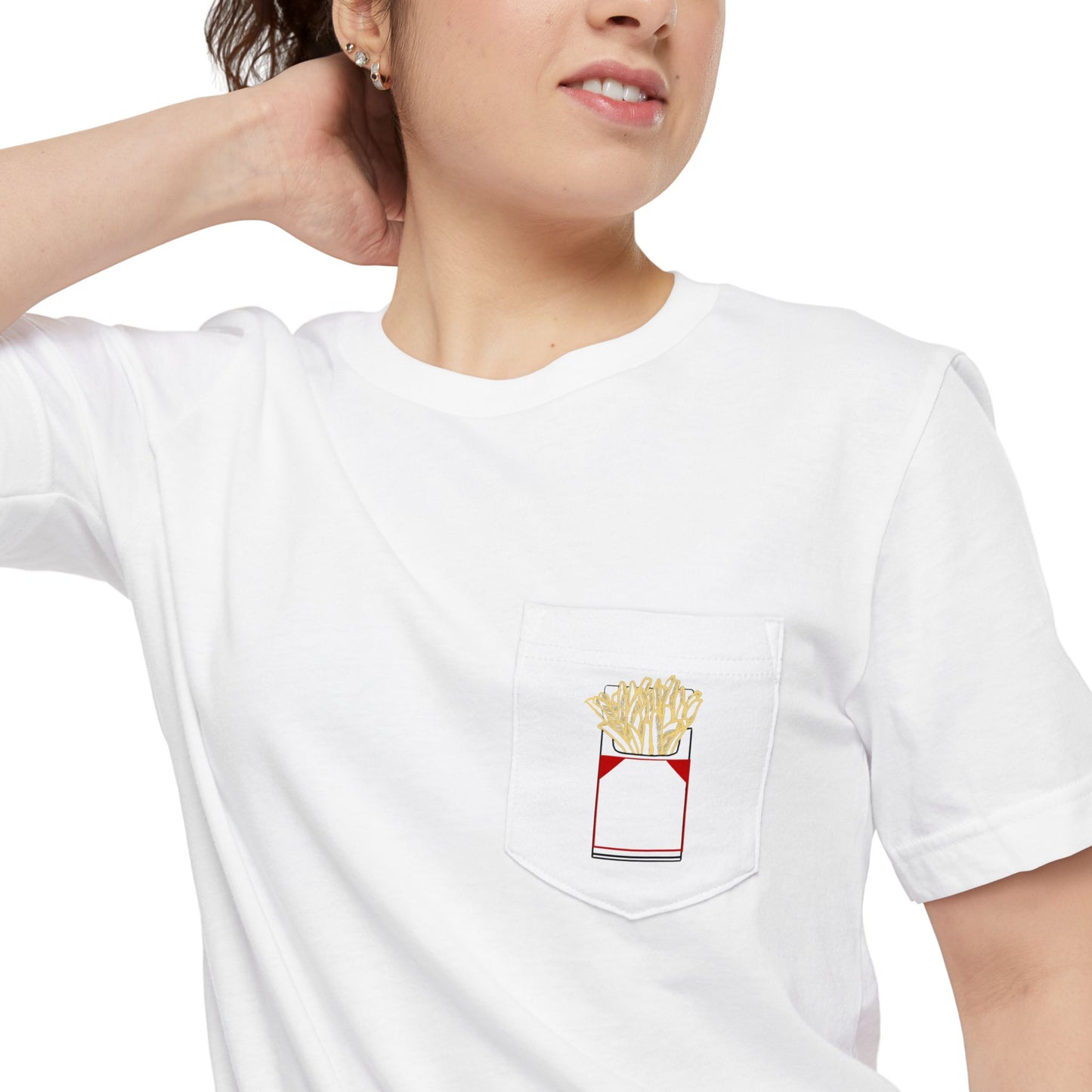 Fries Before Guys - Unisex Pocket Tee