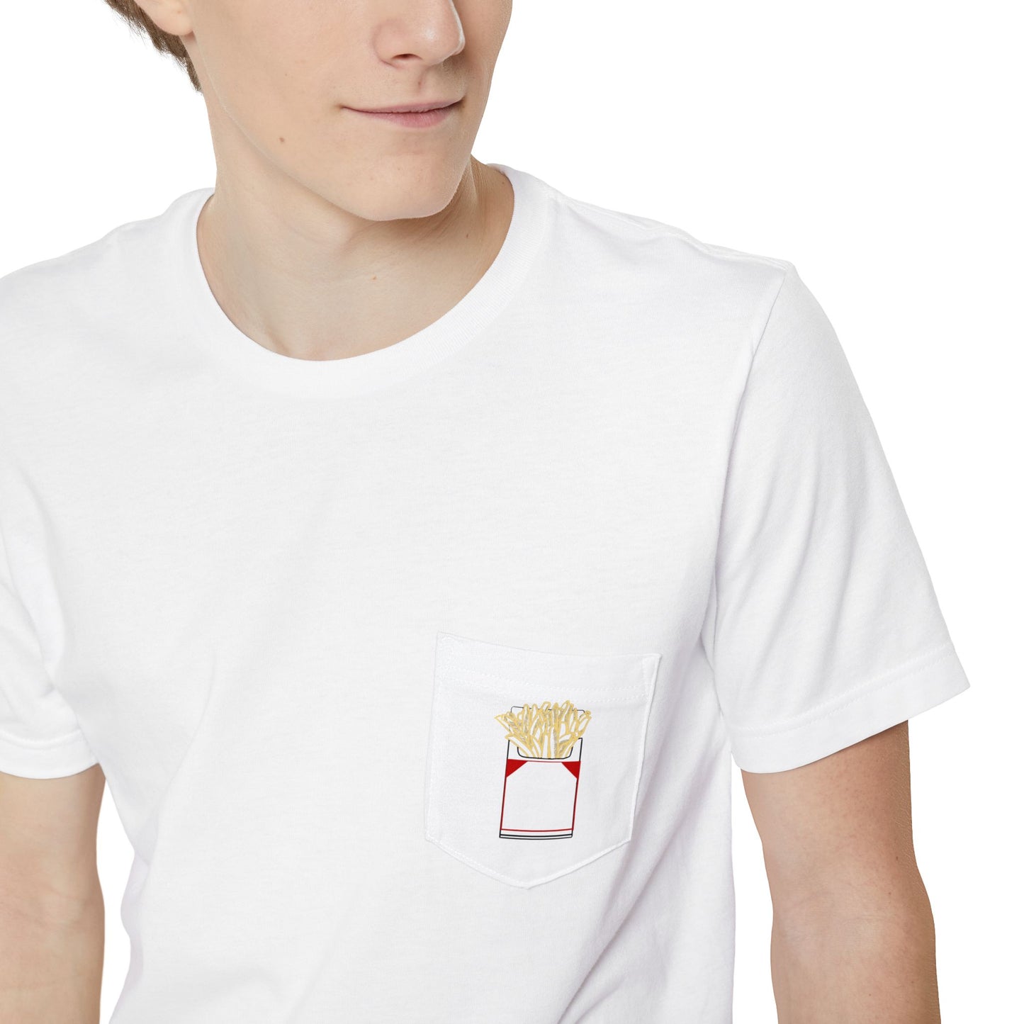 Fries Before Guys - Unisex Pocket Tee