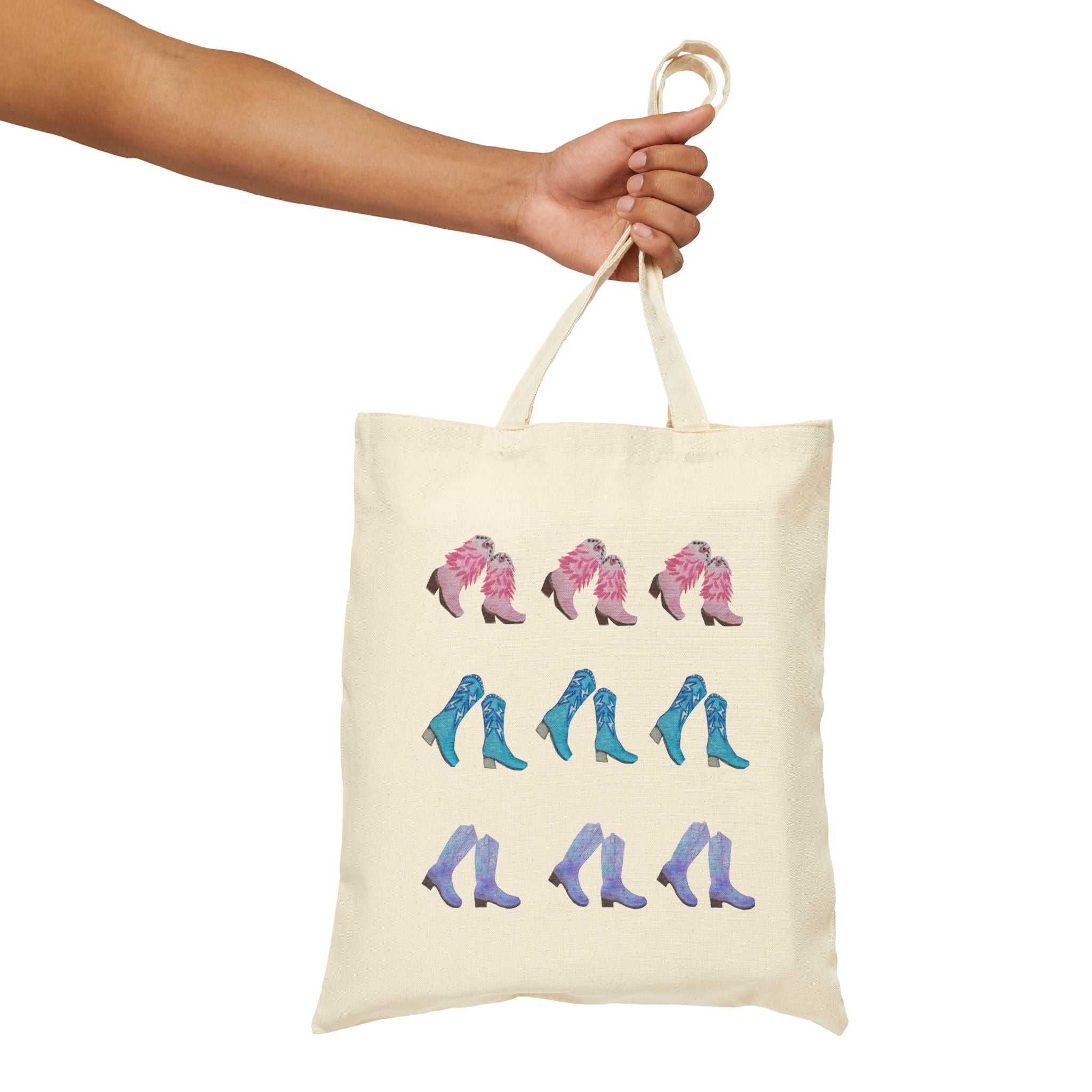 Three Boots Deep x 3 - Canvas Tote Bag