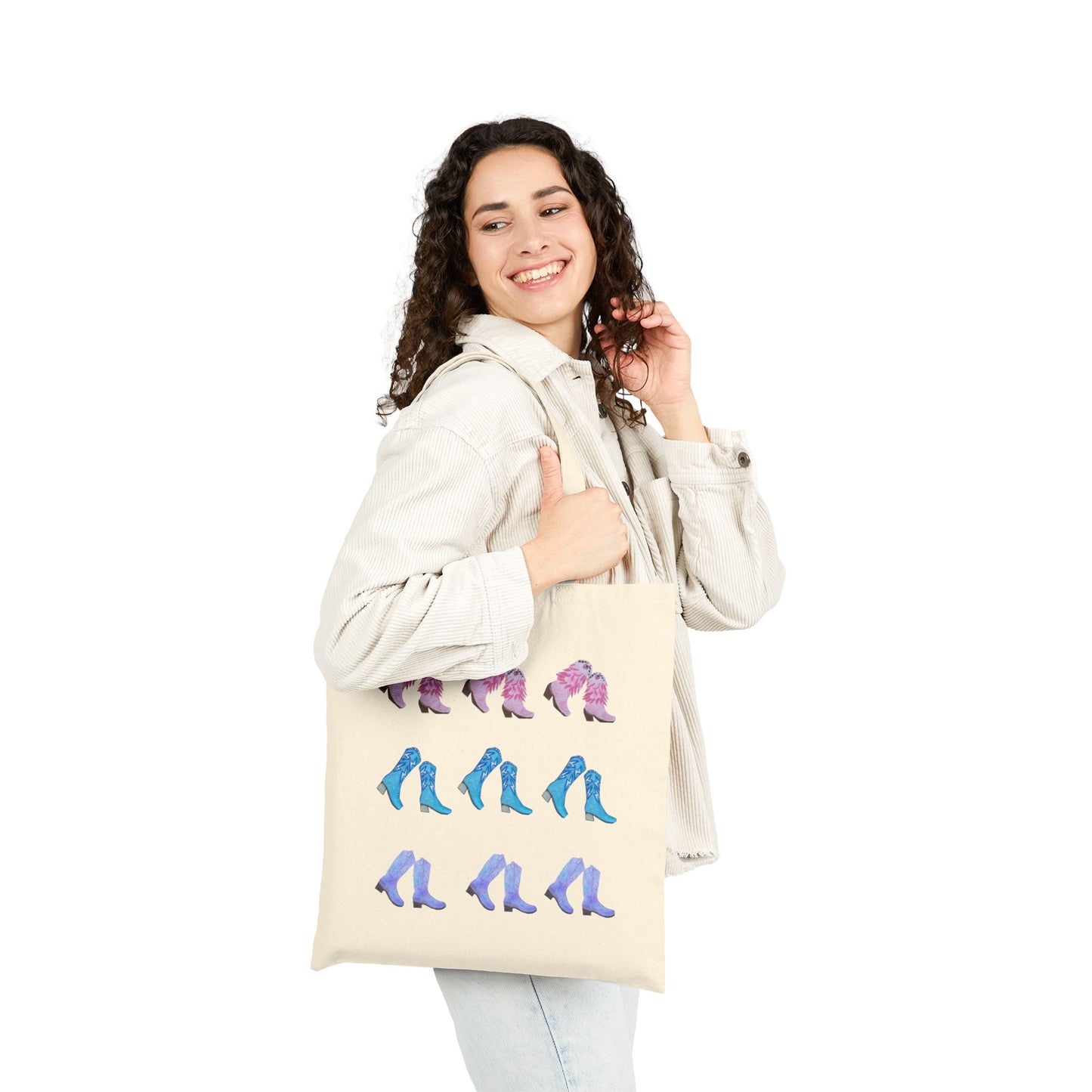 Three Boots Deep x 3 - Canvas Tote Bag