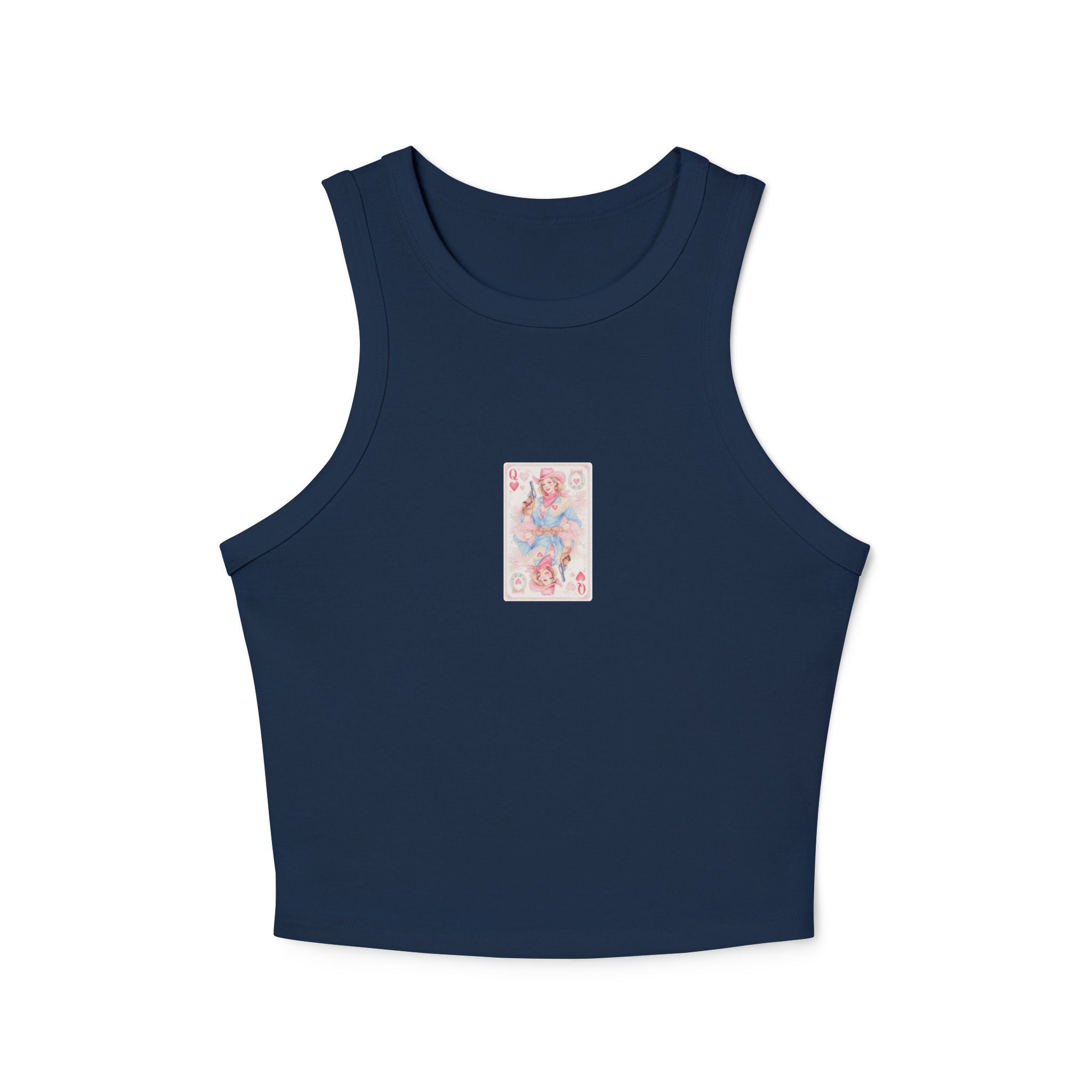 Queen of Hearts Cowgirl Playing Card Tank | Western Valentine Graphic Tank