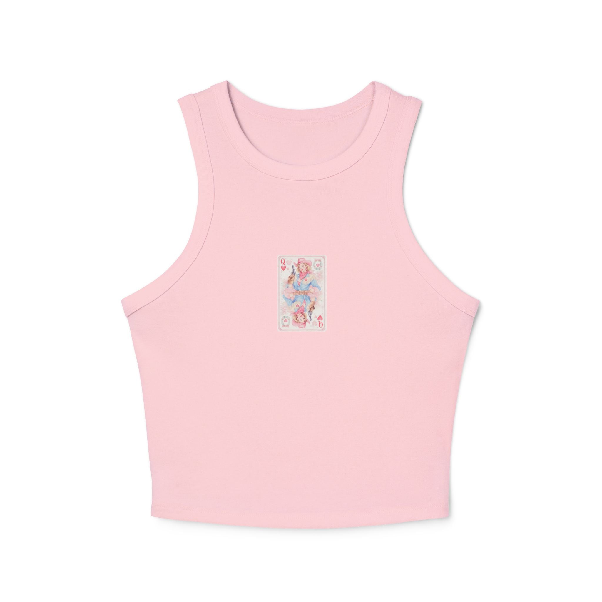 Queen of Hearts Cowgirl Playing Card Tank | Western Valentine Graphic Tank