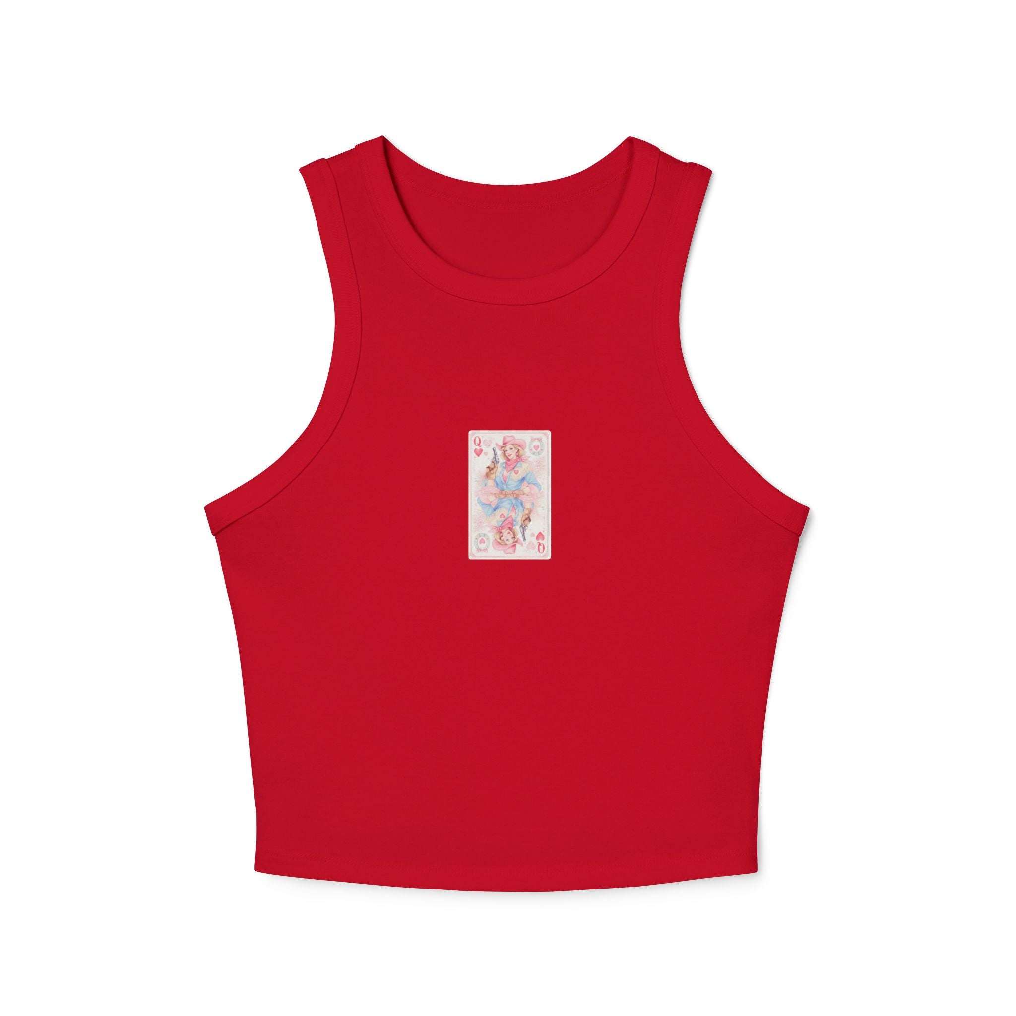 Queen of Hearts Cowgirl Playing Card Tank | Western Valentine Graphic Tank