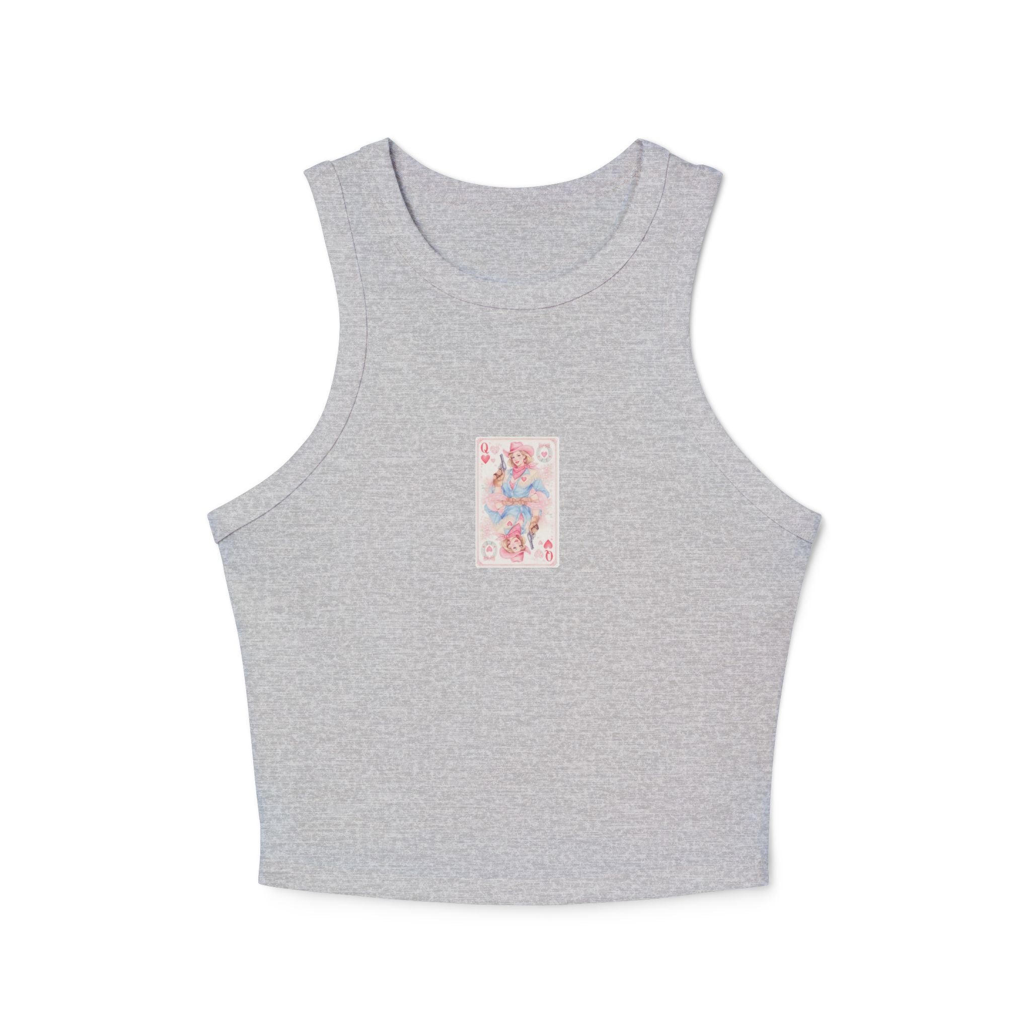 Queen of Hearts Cowgirl Playing Card Tank | Western Valentine Graphic Tank