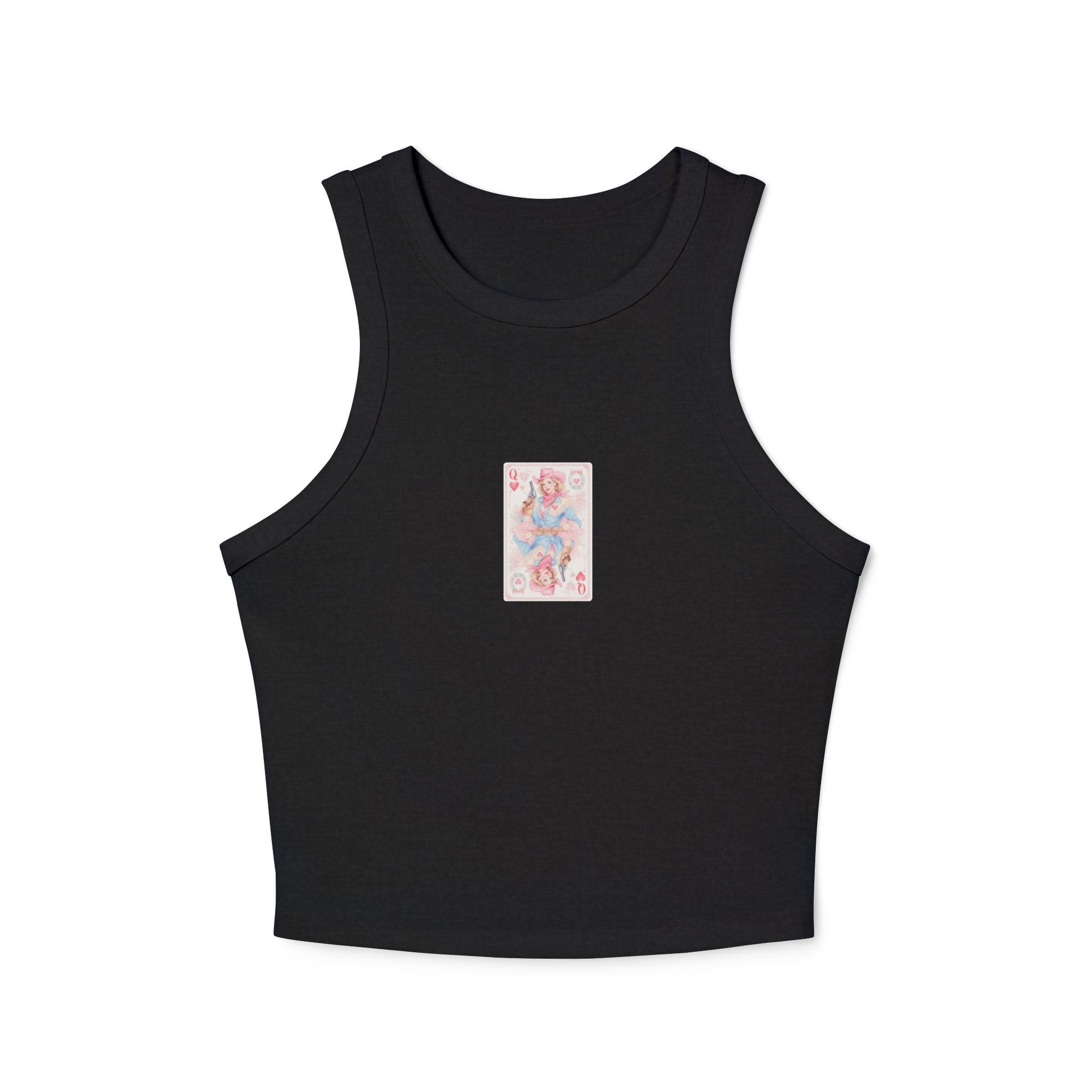 Queen of Hearts Cowgirl Playing Card Tank | Western Valentine Graphic Tank