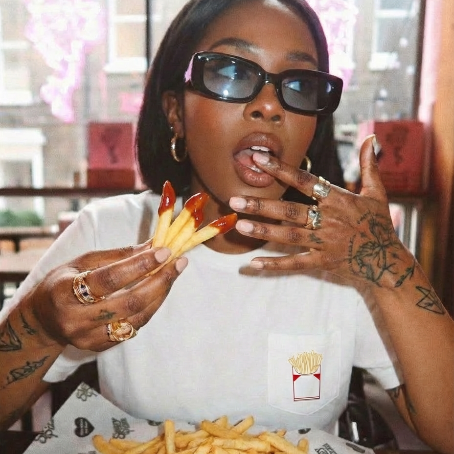 Fries Before Guys - Unisex Pocket Tee
